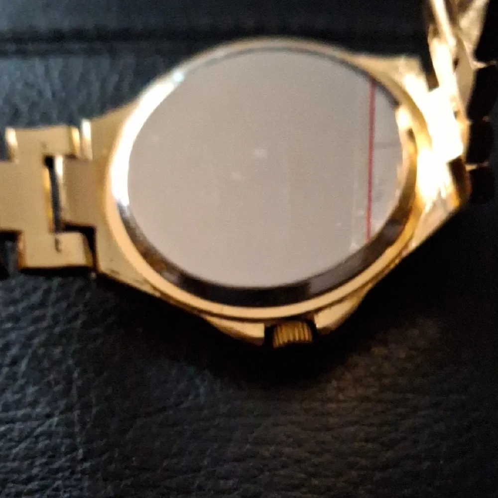 Women's Gold Watch with Crystal Detailing